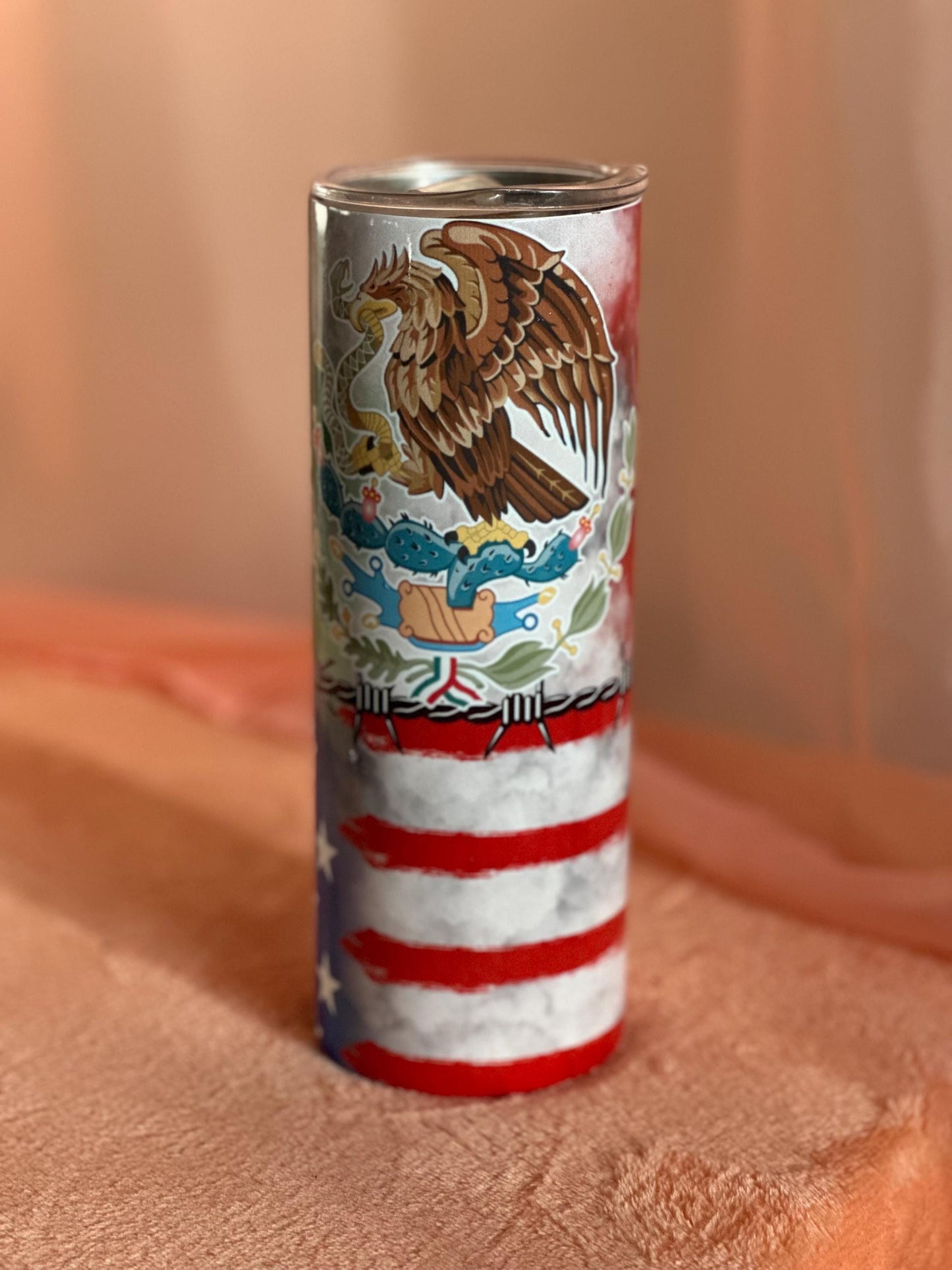 Mexican American 20oz skinny Tumbler