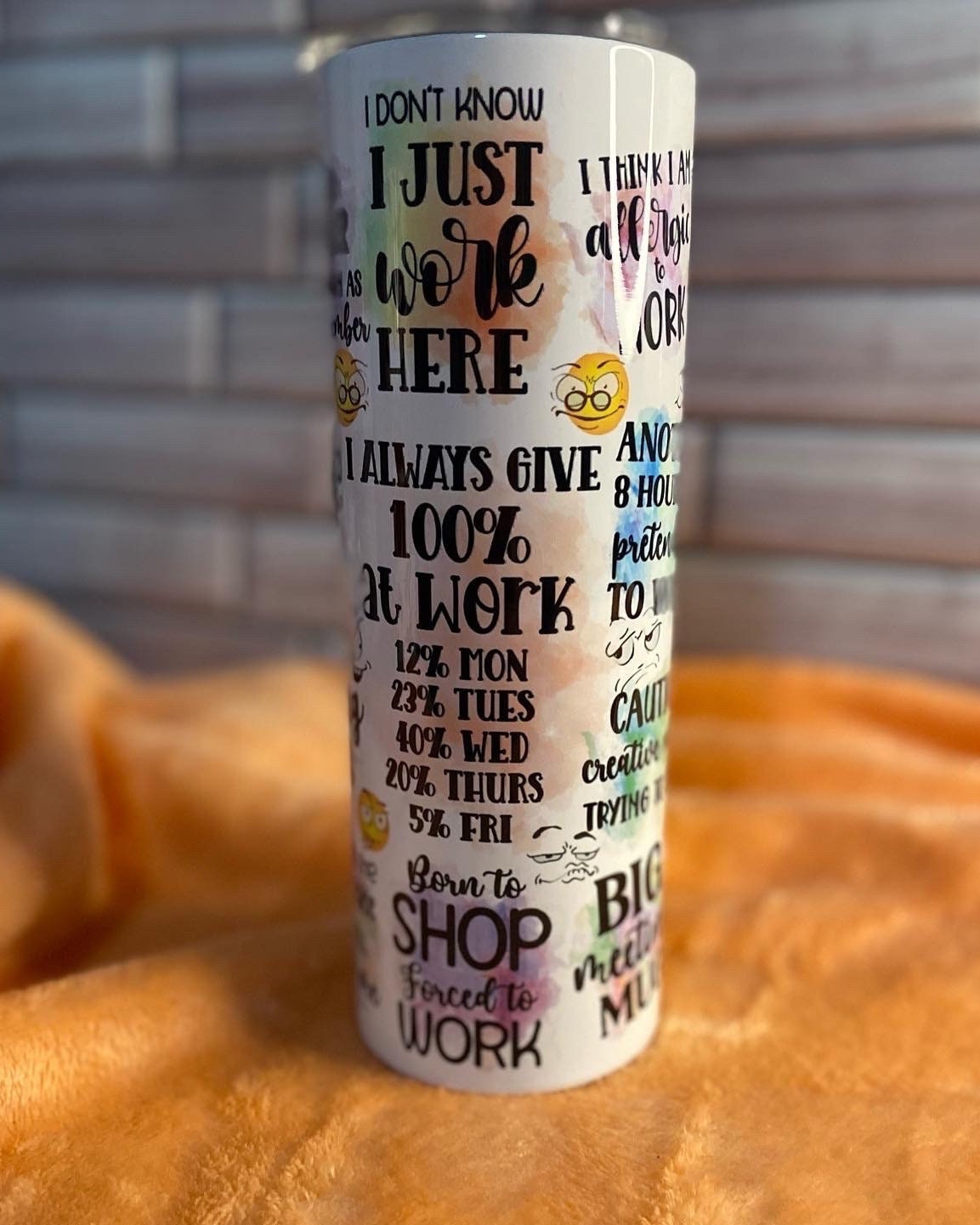 Funny office tumbler