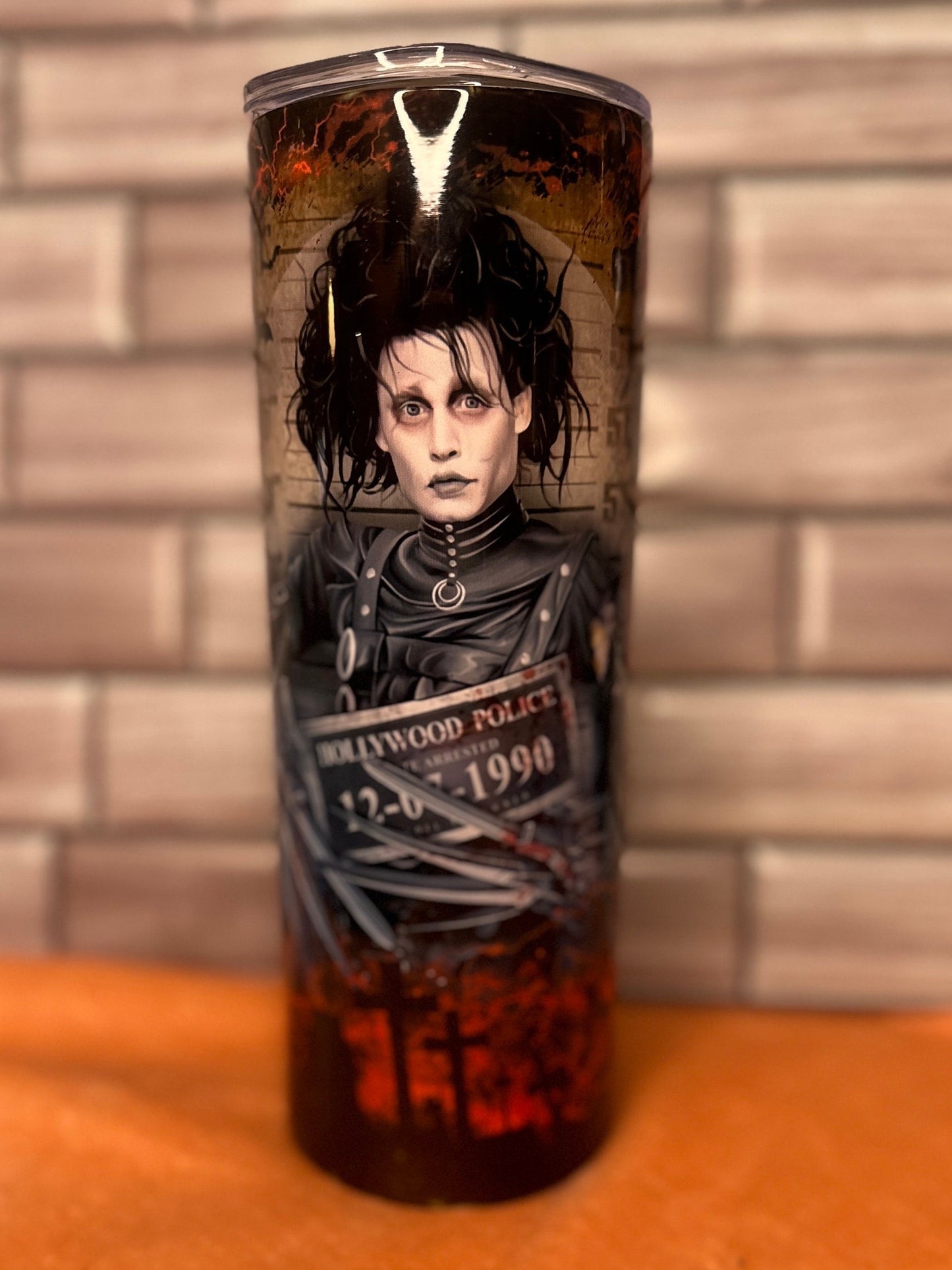 Edward Scissor Hands 20oz skinny tumbler